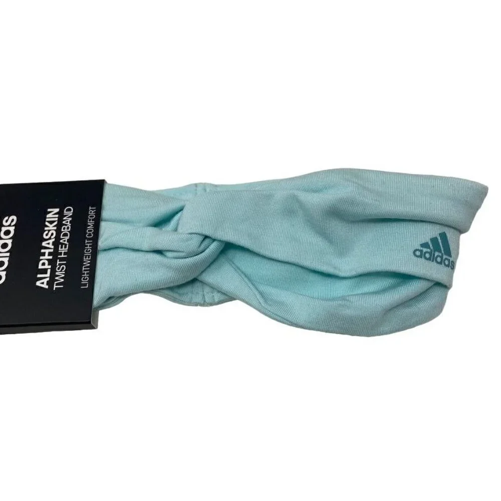 NEW Adidas Womens Alphaskin Twist Headband HALO MINT GREEN B8